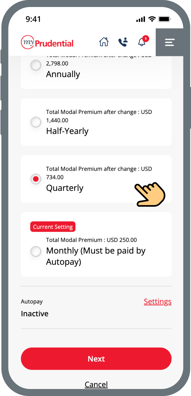 how-to-change-the-payment-mode-of-life-policy-step3-mypru